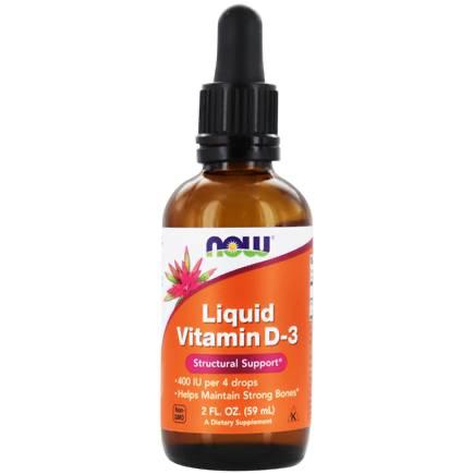 Now Foods, Liquid Vitamin D3 400 IU - 2 fl oz