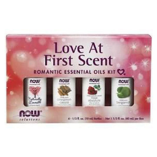 Now Foods, Love At First Scent Essential Oils Kit, 4 bottles 1/3 fl oz ea