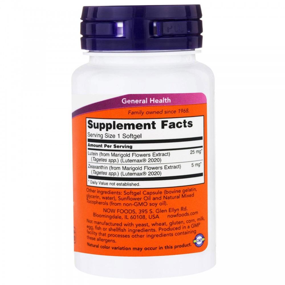 Now Foods, Lutein & Zeaxanthin, 60 Softgels