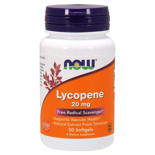 Now Foods, Lycopene 20 mg, 50 Softgels