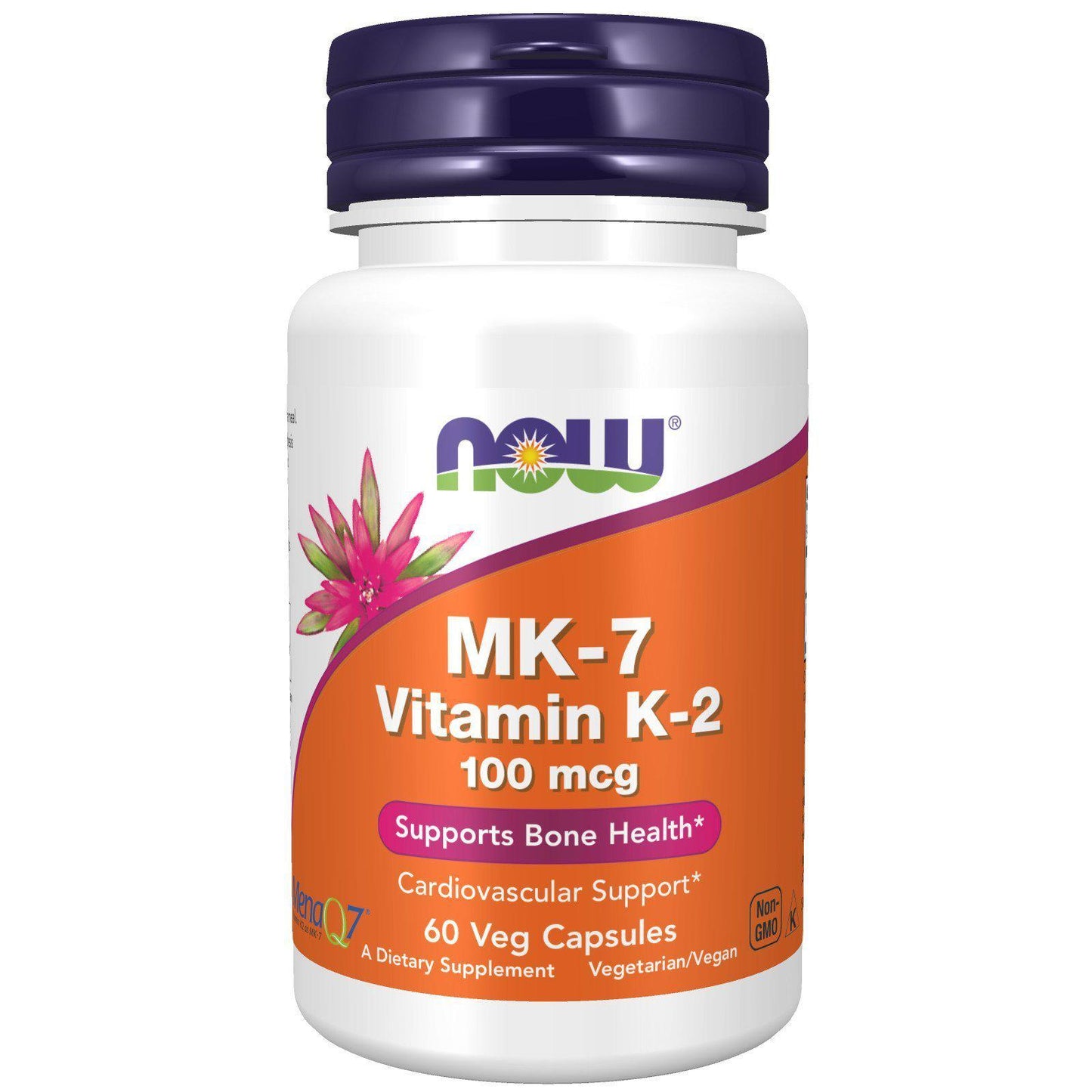 Now Foods, MK-7 Vitamin K-2 100 mcg, 60 Veg Capsules