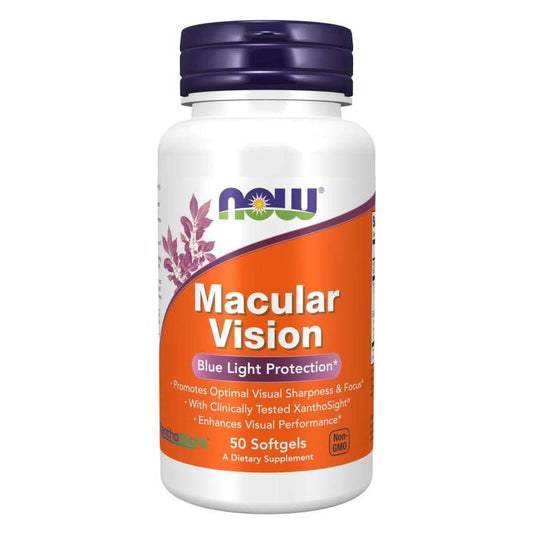 Now Foods, Macular Vision, Blue Light Protection, 50 Softgels