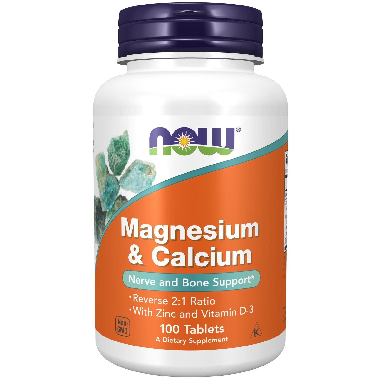 Now Foods, Magnesium & Calcium 1:2 Ratio, 100 Tablets