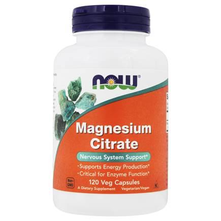 Now Foods, Magnesium Citrate 400 mg, 120 Veg Capsules