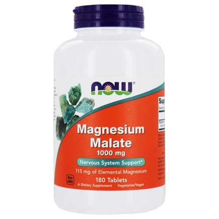 Now Foods, Magnesium Malate 1000 mg, 180 Tablets