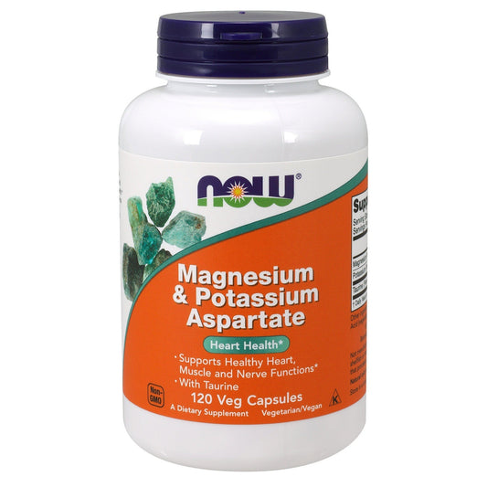 Now Foods, Magnesium & Potassium Aspartatec, 120 Veg Capsules