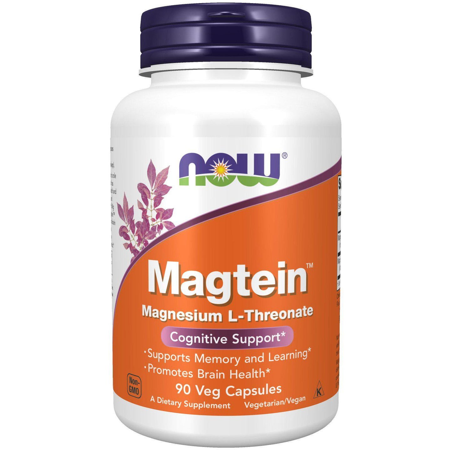 Now Foods, Magtein Cognitive Support - 90 Veg Capsules