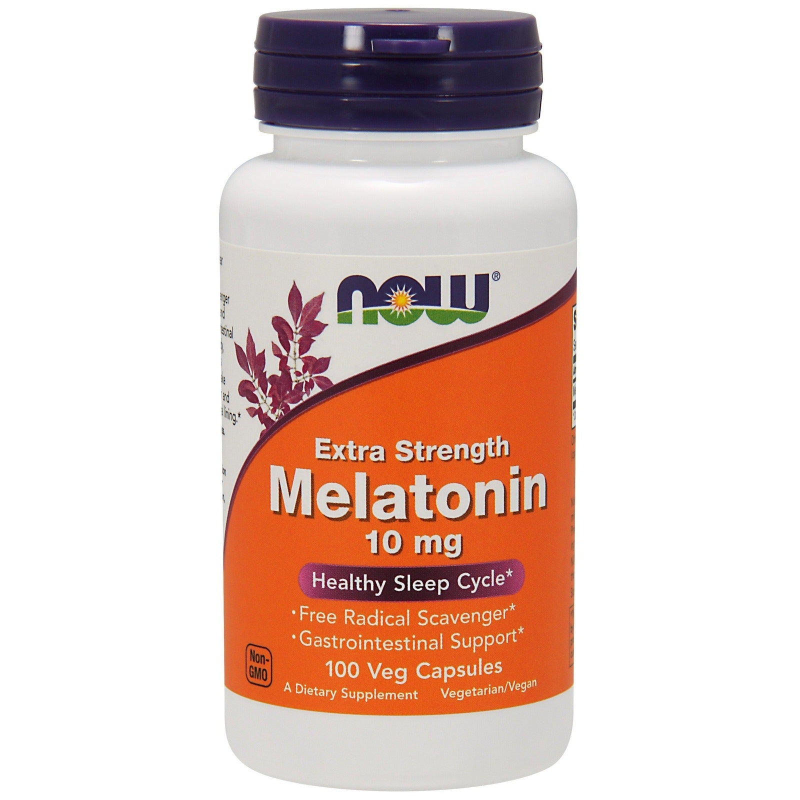 Now Foods, Melatonin 10 mg Extra Strength, 100 Veg Capsules