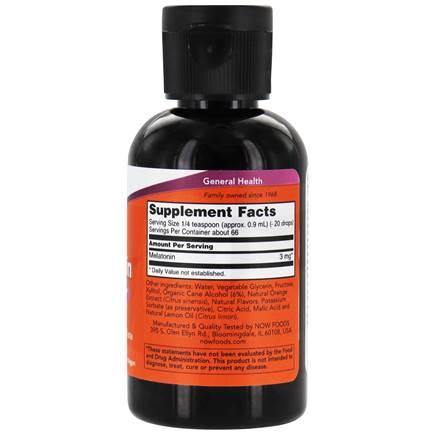 Now Foods, Melatonin 3 mg Liquid, 2 fl oz