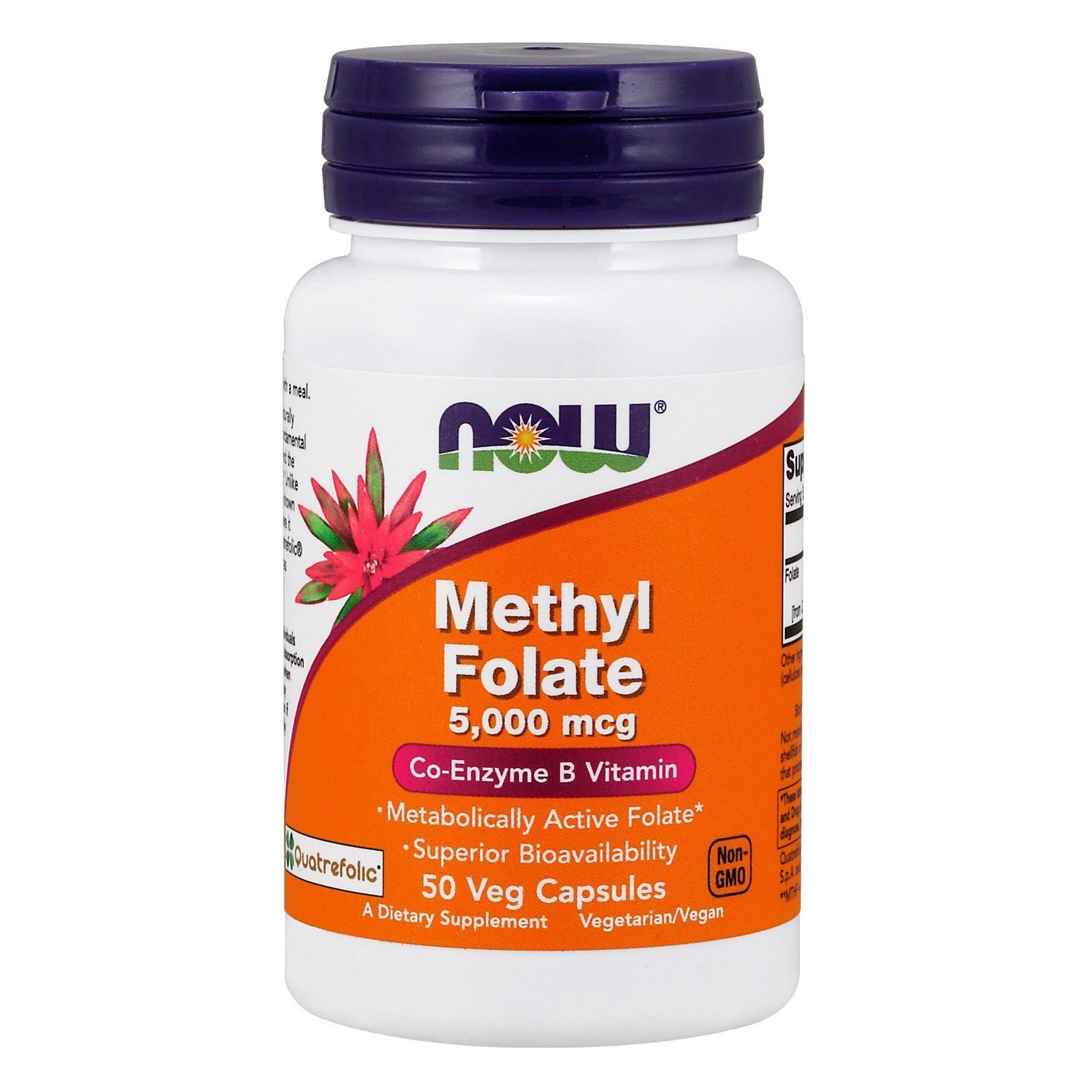 Now Foods, Methyl Folate 5,000 mcg, 50 Veg Capsules