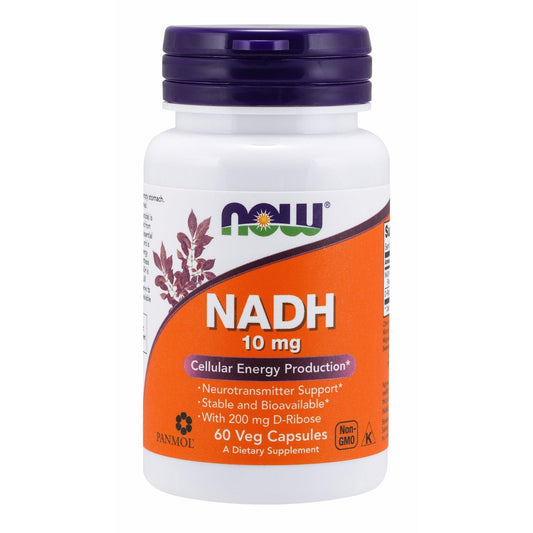 Now Foods, NADH 10 mg, 60 Veg Capsules