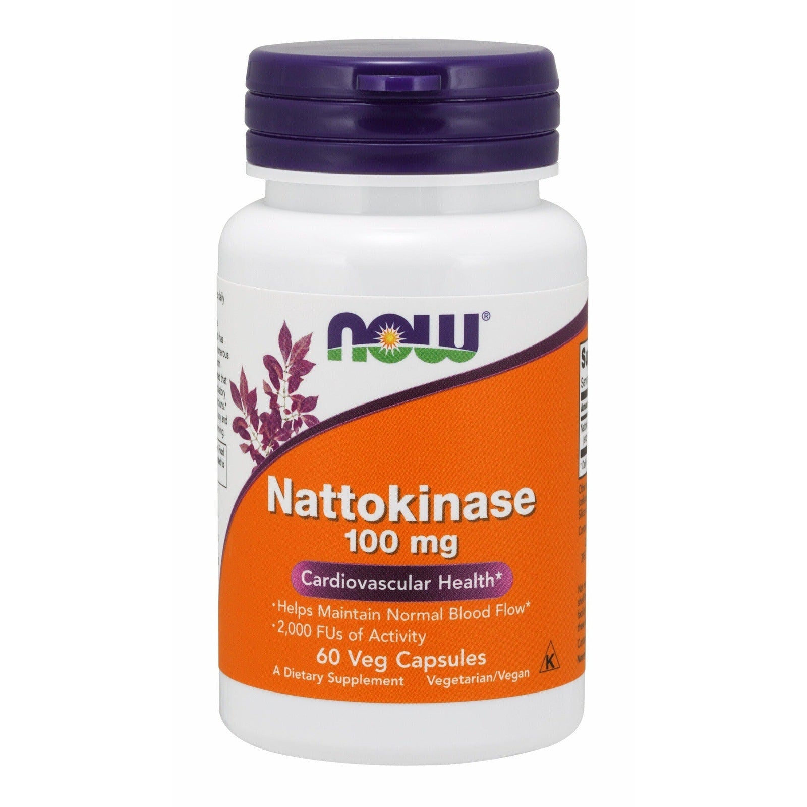 Now Foods, Nattokinase 100 mg, 60 Veg Capsules