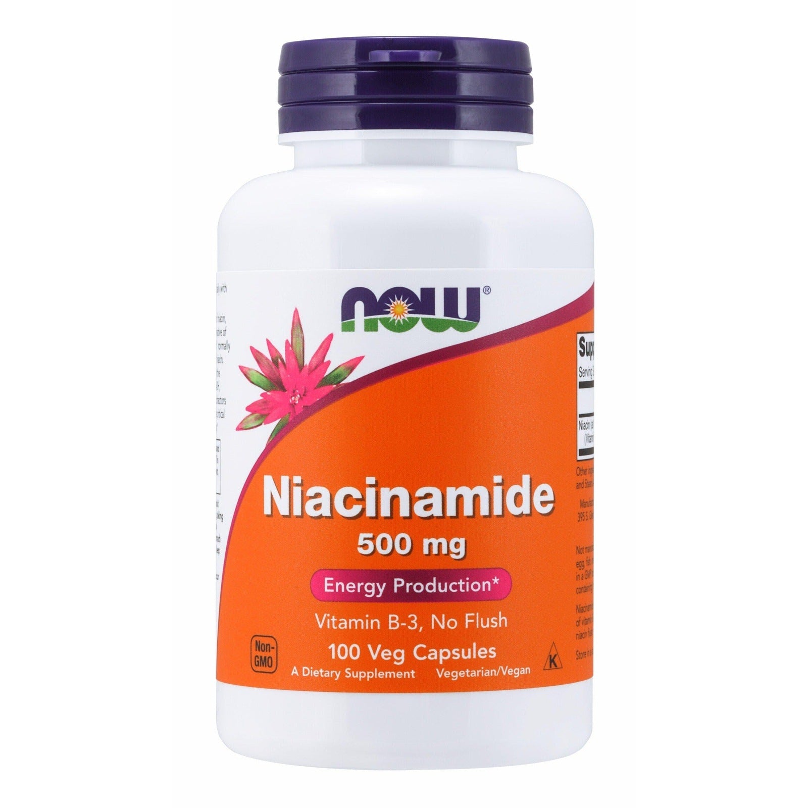 Now Foods, Niacinamide B-3 500mg, 100 Veg Capsules