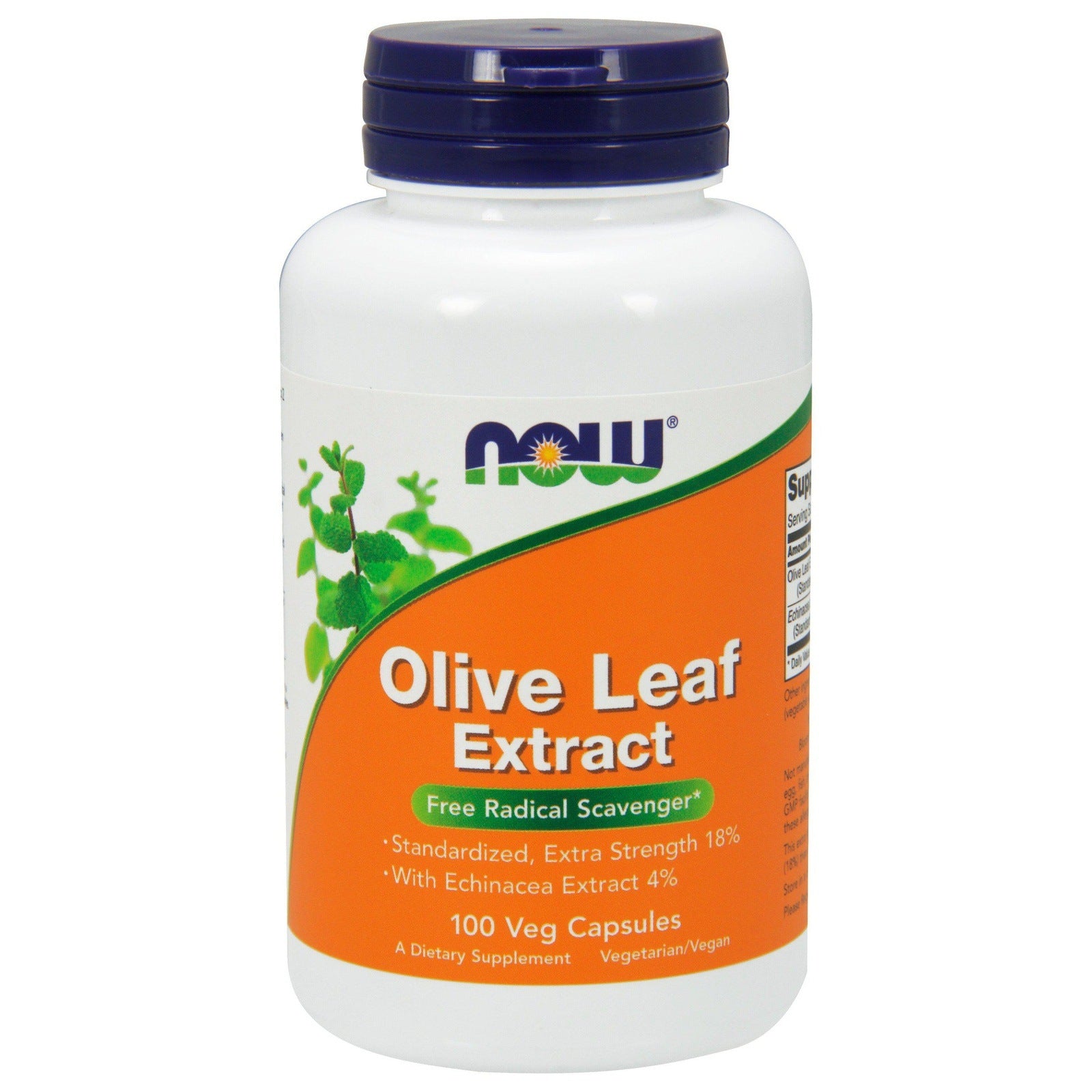 Now Foods, Olive Leaf Extract w/ Echinacea 500 mg. - 100 Veg Capsules