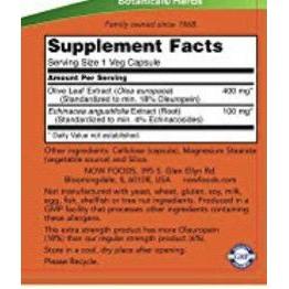 Now Foods, Olive Leaf Extract w/ Echinacea 500 mg. - 100 Veg Capsules