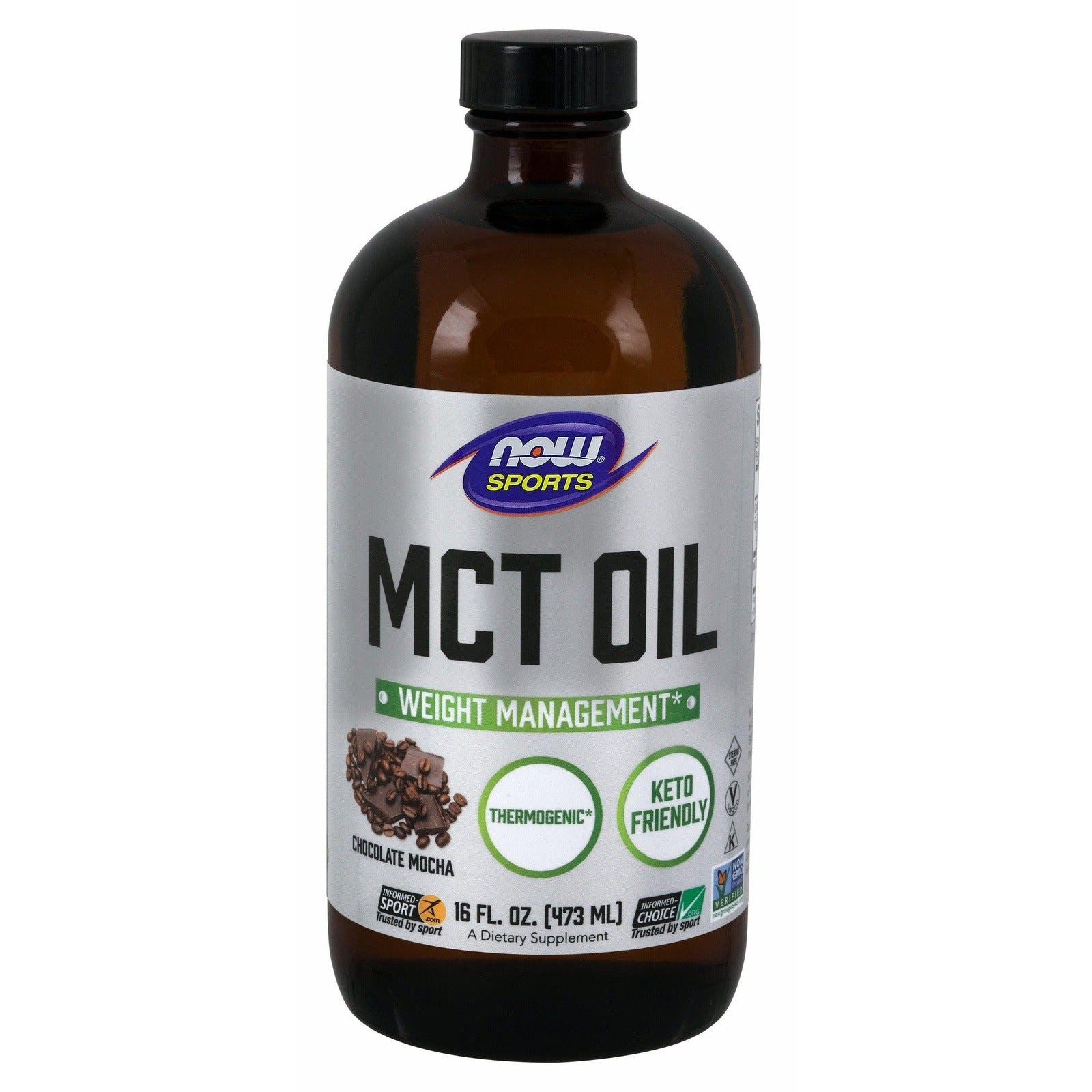 Now Foods, Organic MCT Oil, Chocolate Mocha, 16 fl oz