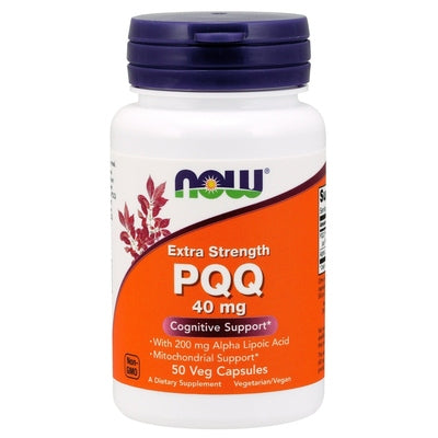 Now Foods, PQQ Extra Strength 40 mg, 50 Veg Capsules