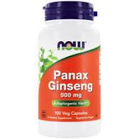 Now Foods, Panax Ginseng 500 mg, 100 Veg Capsules