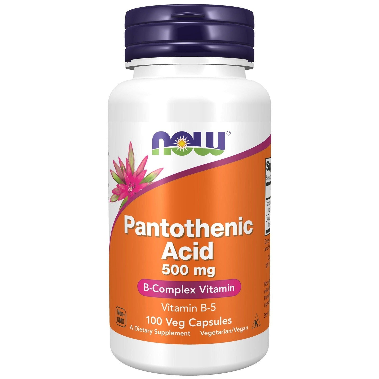 Now Foods, Pantothenic Acid 500 mg - 100 Veg Capsules