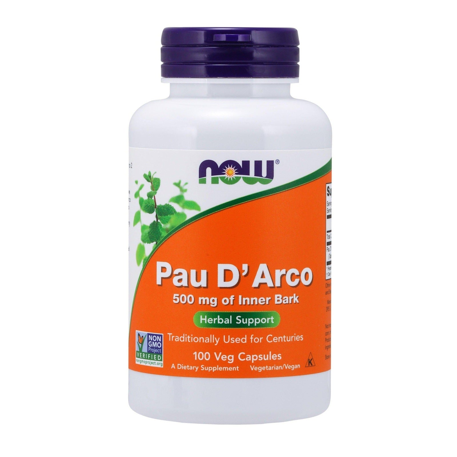 Now Foods, Pau D’ Arco 500 mg, 100 Veg Capsules