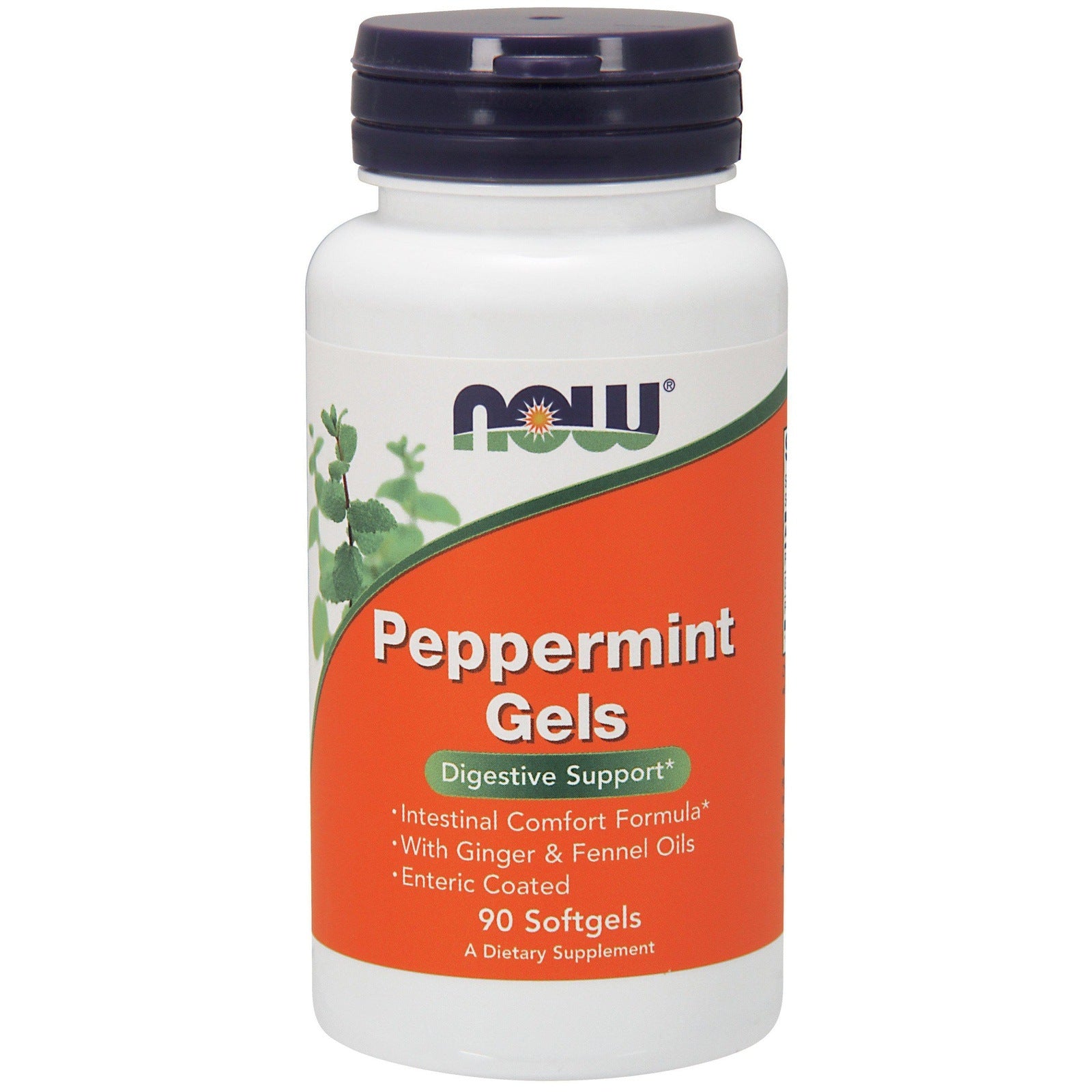 Now Foods, Peppermint Gels, 90 Softgels