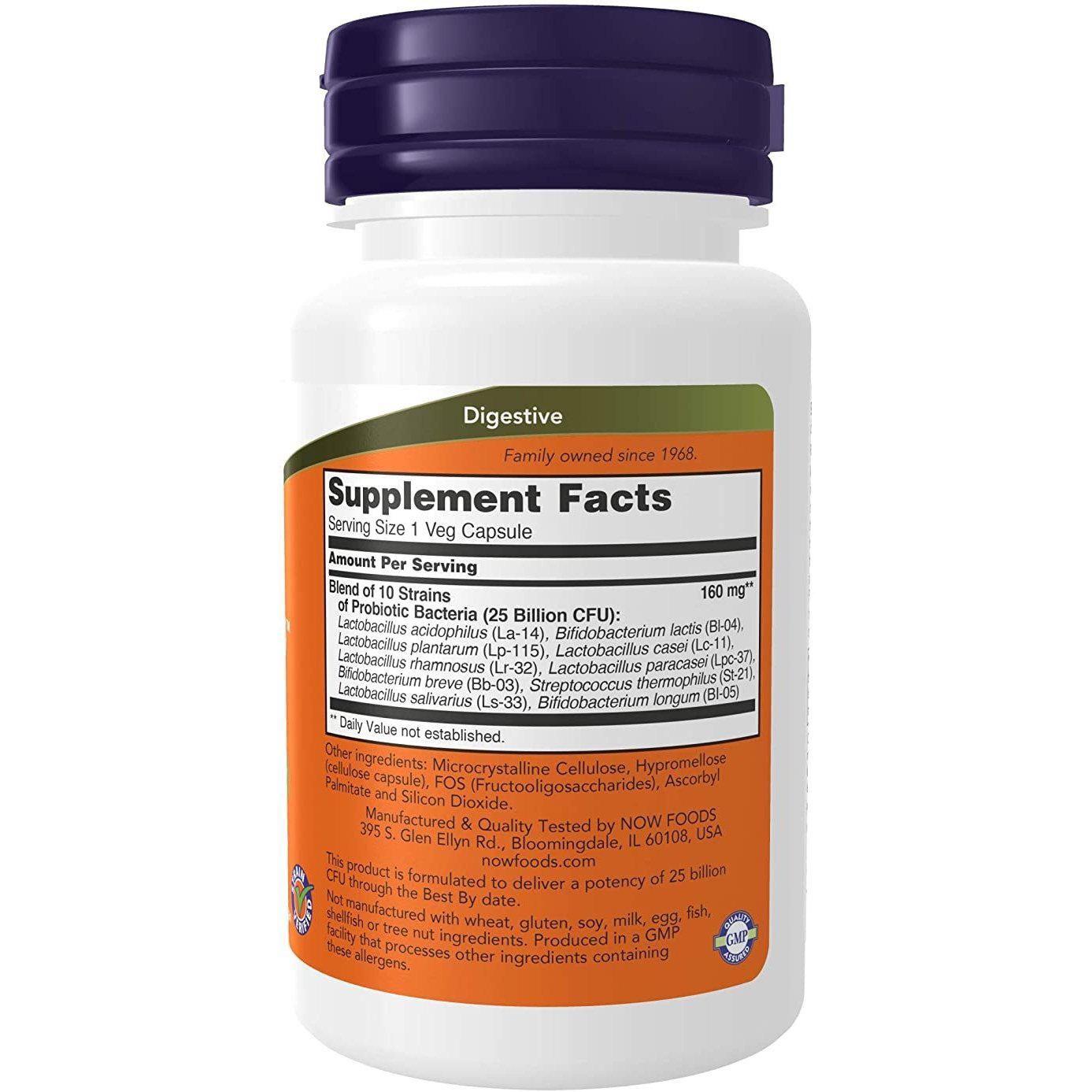 Now Foods, Probiotic-10, 100 Billion CFU, 30 Veg Capsules