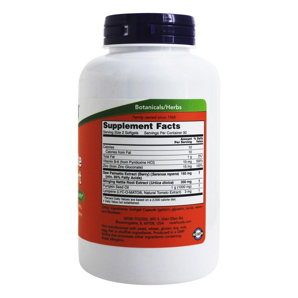 Now Foods, Prostate Support, 180 Softgels
