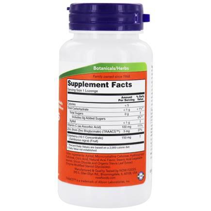 Now Foods, Sambucus-Zinc-C, 60 Lozenges