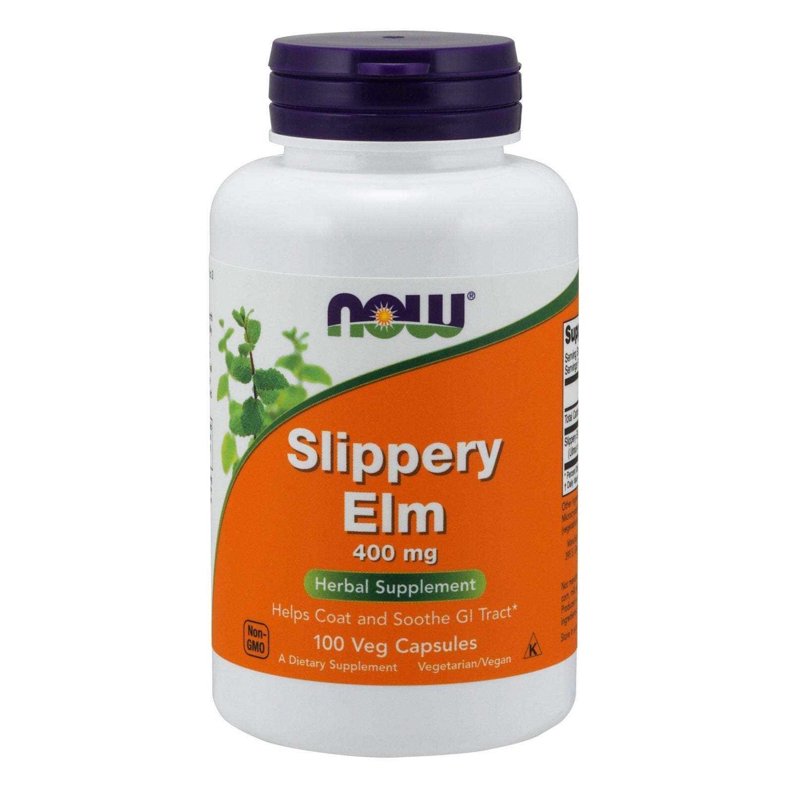 Now Foods, Slippery Elm 400 mg, 100 Veg Capsules