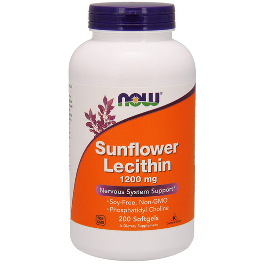 Now Foods, Sunflower Lecithin 1200 mg, 200 Softgels