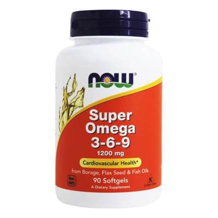 Now Foods, Super Omega 3-6-9 1200 mg, 90 Softgels