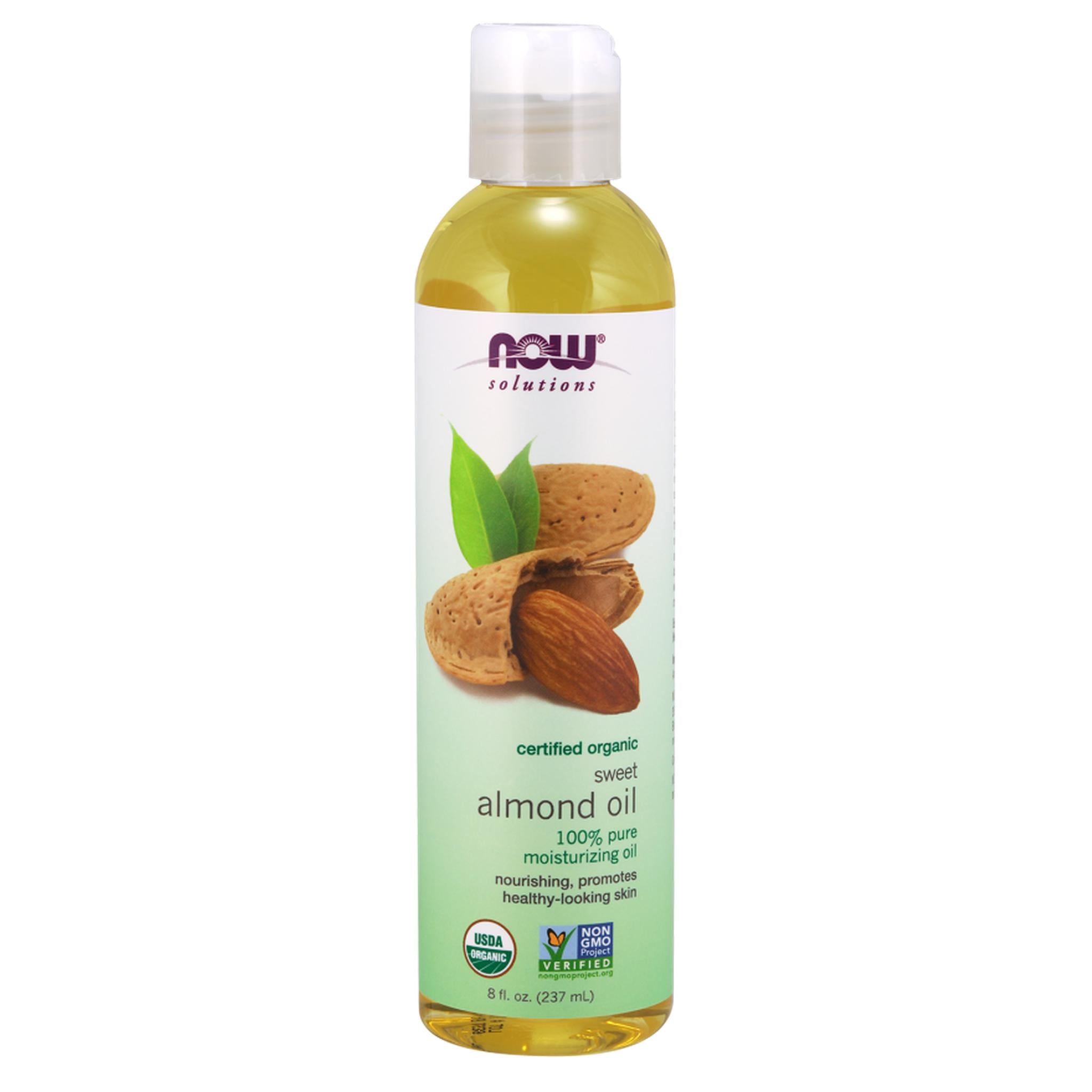 Now Foods, Sweet Almond Oil, Organic 100% Pure Moisturizing Oil, 8 oz