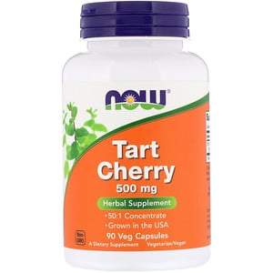 Now Foods, Tart Cherry 500 mg, 90 Veg Capsules