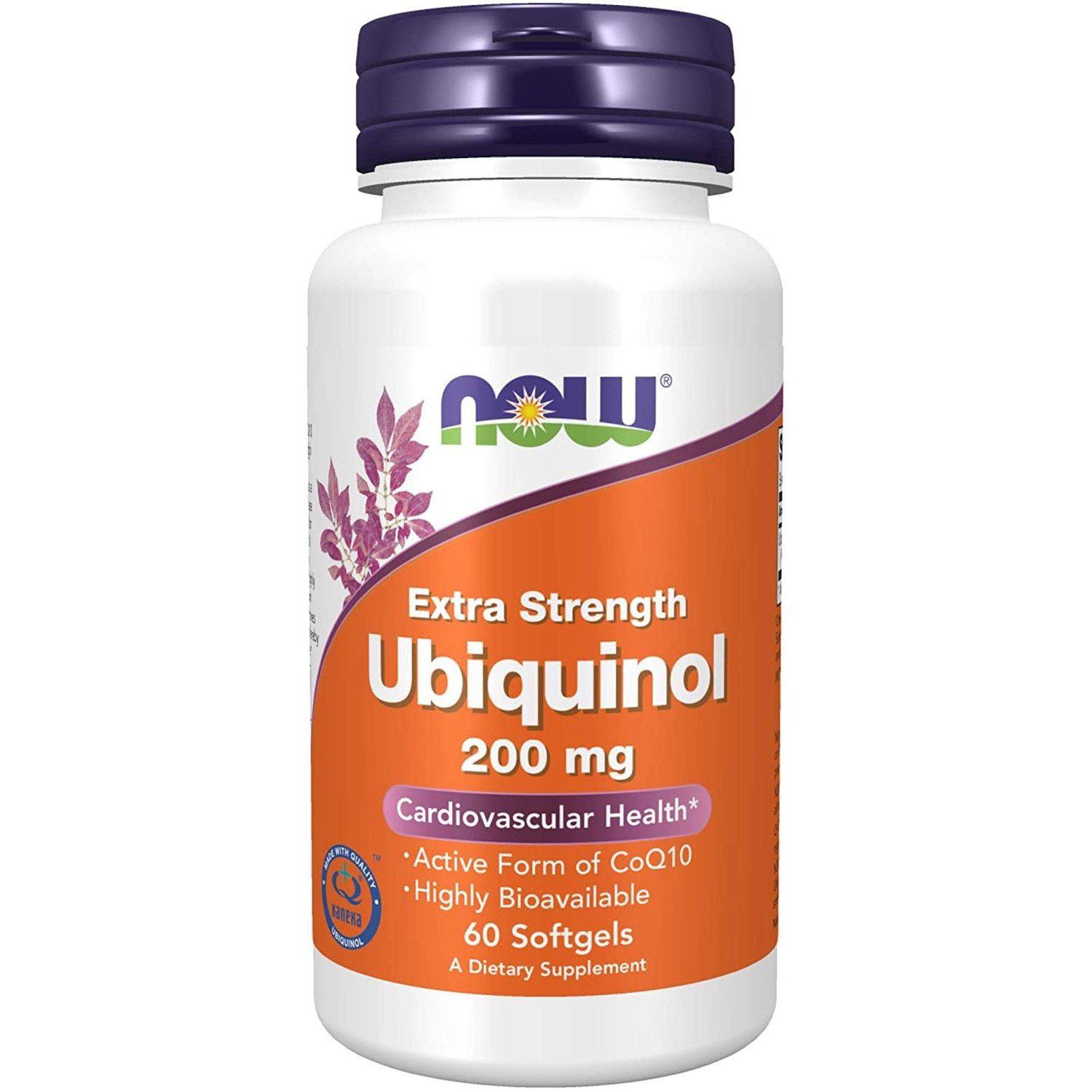 Now Foods, Ubiquinol 200 mg, Extra Strength, 60 Softgels