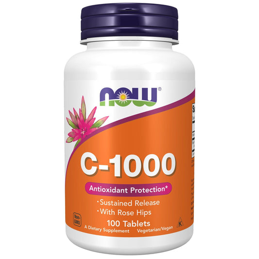 Now Foods, Vitamin C-1000 w/ Rose Hips, 100 Tablets