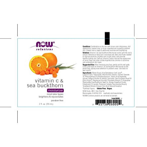 Now Foods, Vitamin C & Sea Buckthorn Moisturizer, 2 fl oz