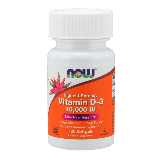 Now Foods, Vitamin D-3 10,000 IU, 120 Softgels