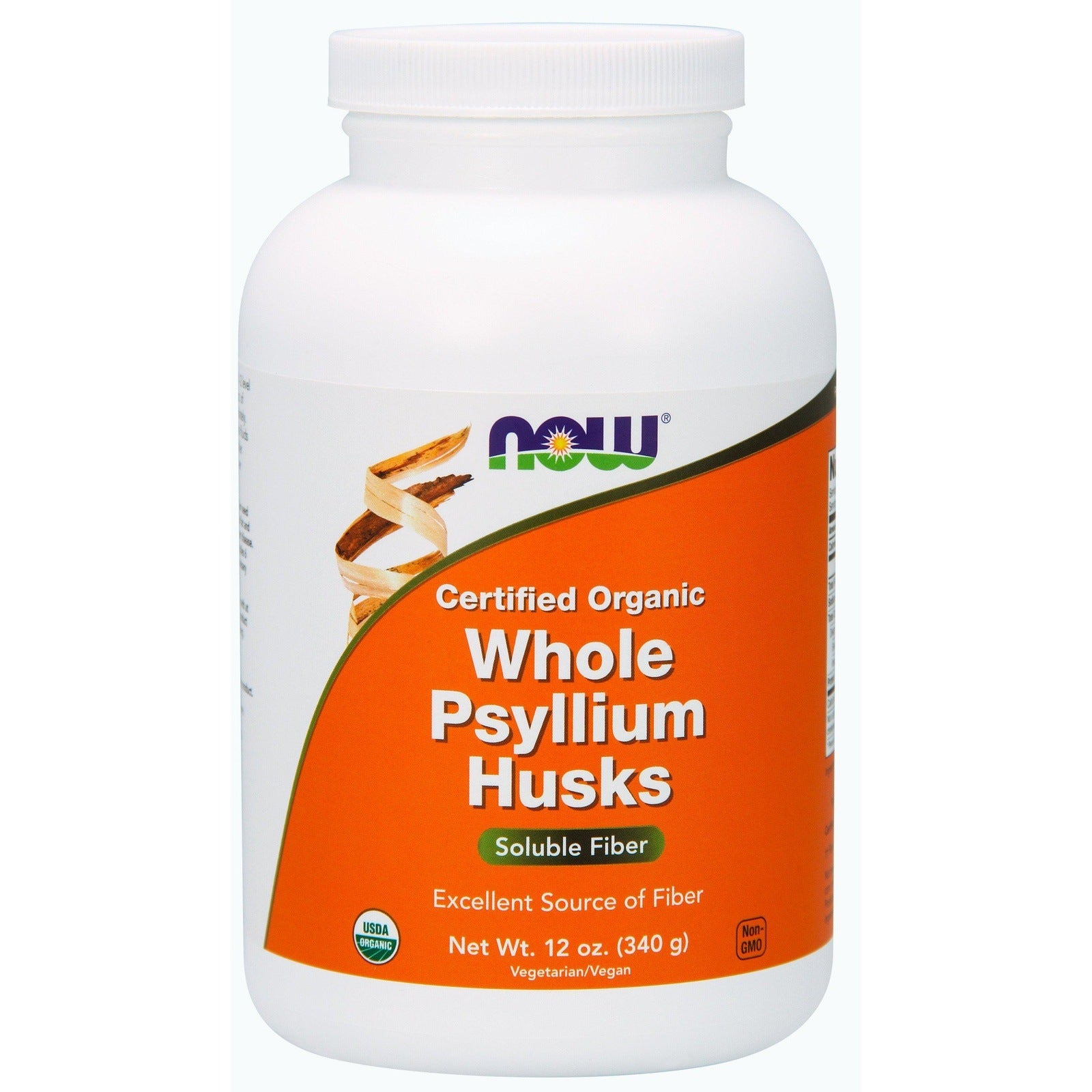 Now Foods, Whole Psyllium Husks Certified Organic, 12 oz