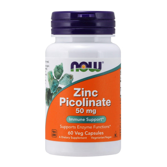 Now Foods, Zinc Picolinate 50 mg, 60 Veg Capsules