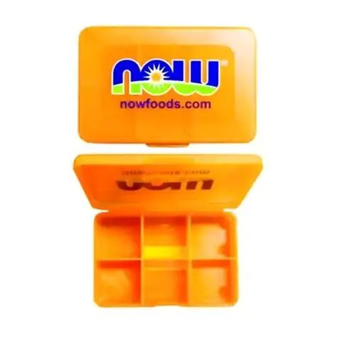 Now Foods Pocket Pack Pill & Vitamin Case, 6 Compartments