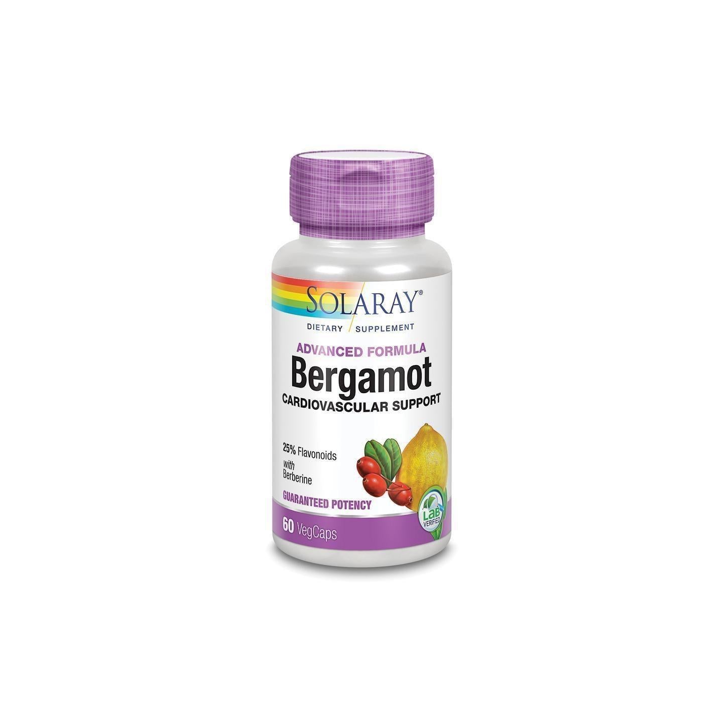 Solaray Advanced Formula Bergamot Cardiovascular Support 500mg, 60 VegCaps