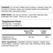 Solaray Biocitrate Magnesium 400 mg, 90 VegCaps