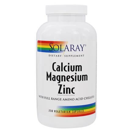 Solaray Calcium Magnesium Zinc - 250 VegCaps