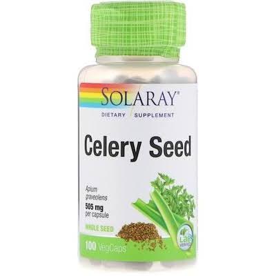 Solaray Celery Seed, 500 mg, 100 VegCaps