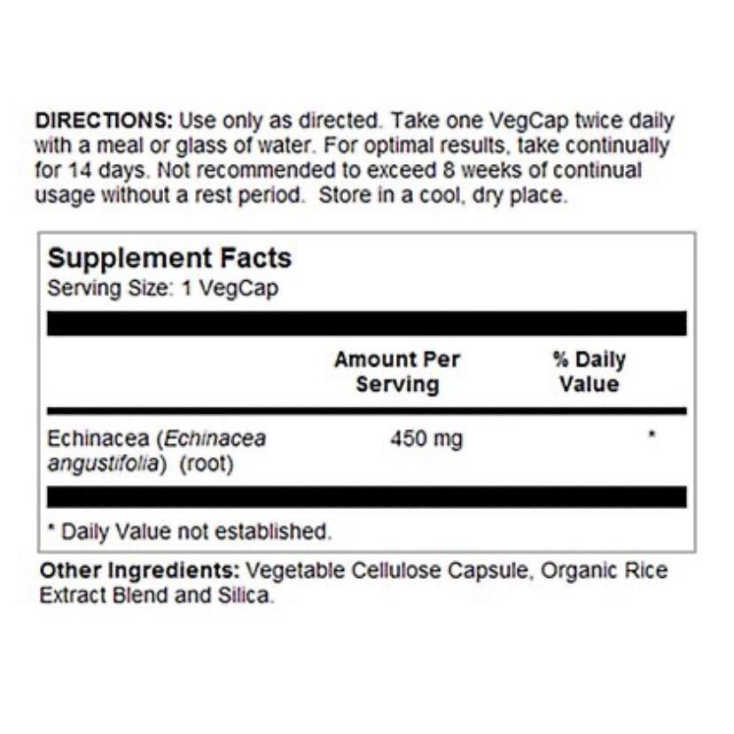 Solaray Echinacea Angustifolia Root 450mg, 100 VegCaps