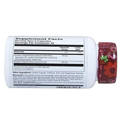 Solaray Fenugreek Extract 350 mg, 90 VegCaps