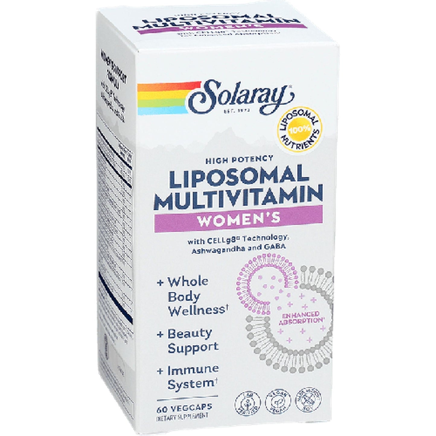 Solaray Liposomal Multivitamin Women's, 60 VegCaps