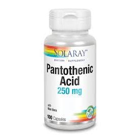 Solaray Pantothenic Acid 250 mg, 100 Capsules