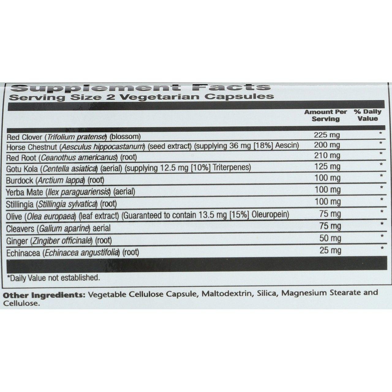 Solaray Total Cleanse Lymph, 60 Veg Capsules