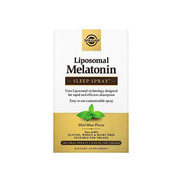 Solgar Liposomal Melatonin Sleep Spray, Mint Flavor - Rapid & Efficient Absorption, .68 fl oz